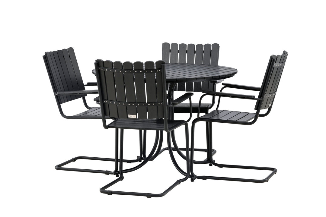 Venture Home Holmsund Dining set Black/Black