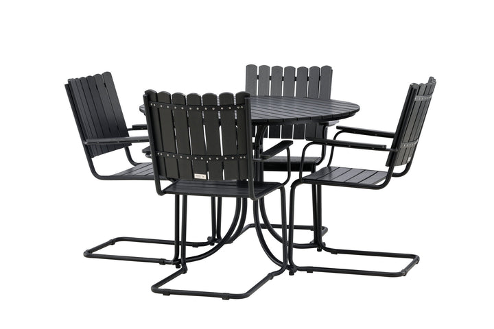 Venture Home Holmsund Dining set Black/Black
