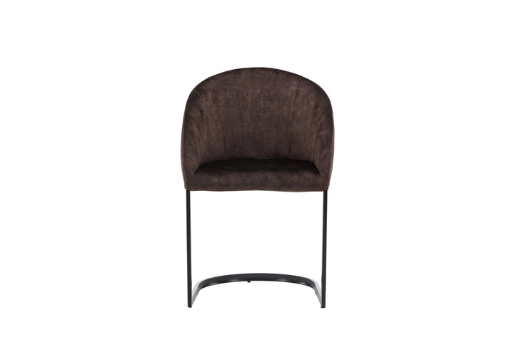 Venture Home Evening Dining Chair 2-pack - Matte brown / Brown Fabric