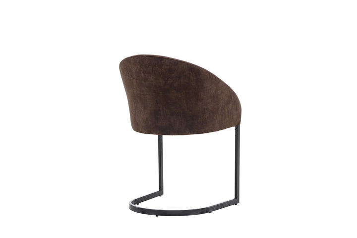 Venture Home Evening Dining Chair 2-pack - Matte brown / Brown Fabric
