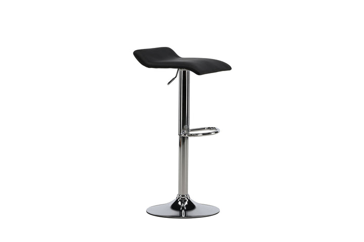 Venture Home Jonna Bar Chair 2-pack - Chromed Steel / Black Fabric