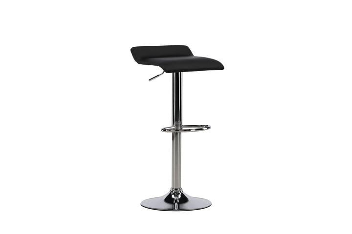Venture Home Jonna Bar Chair 2-pack - Chromed Steel / Black Fabric