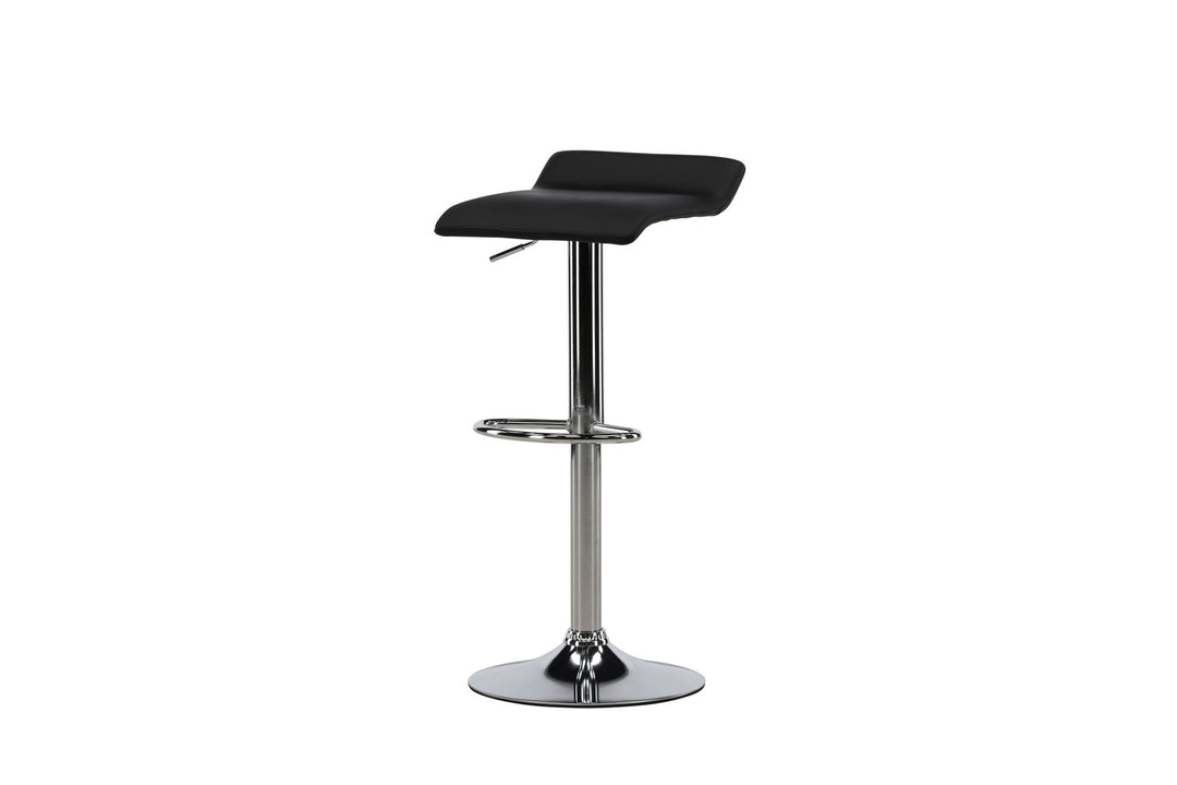 Venture Home Jonna Bar Chair 2-pack - Chromed Steel / Black Fabric
