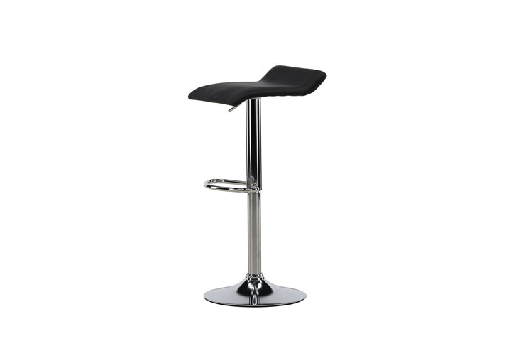 Venture Home Jonna Bar Chair 2-pack - Chromed Steel / Black Fabric