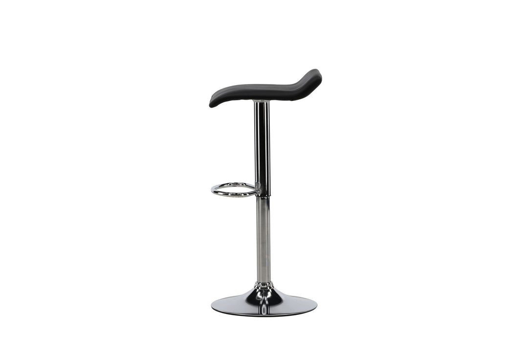 Venture Home Jonna Bar Chair 2-pack - Chromed Steel / Black Fabric