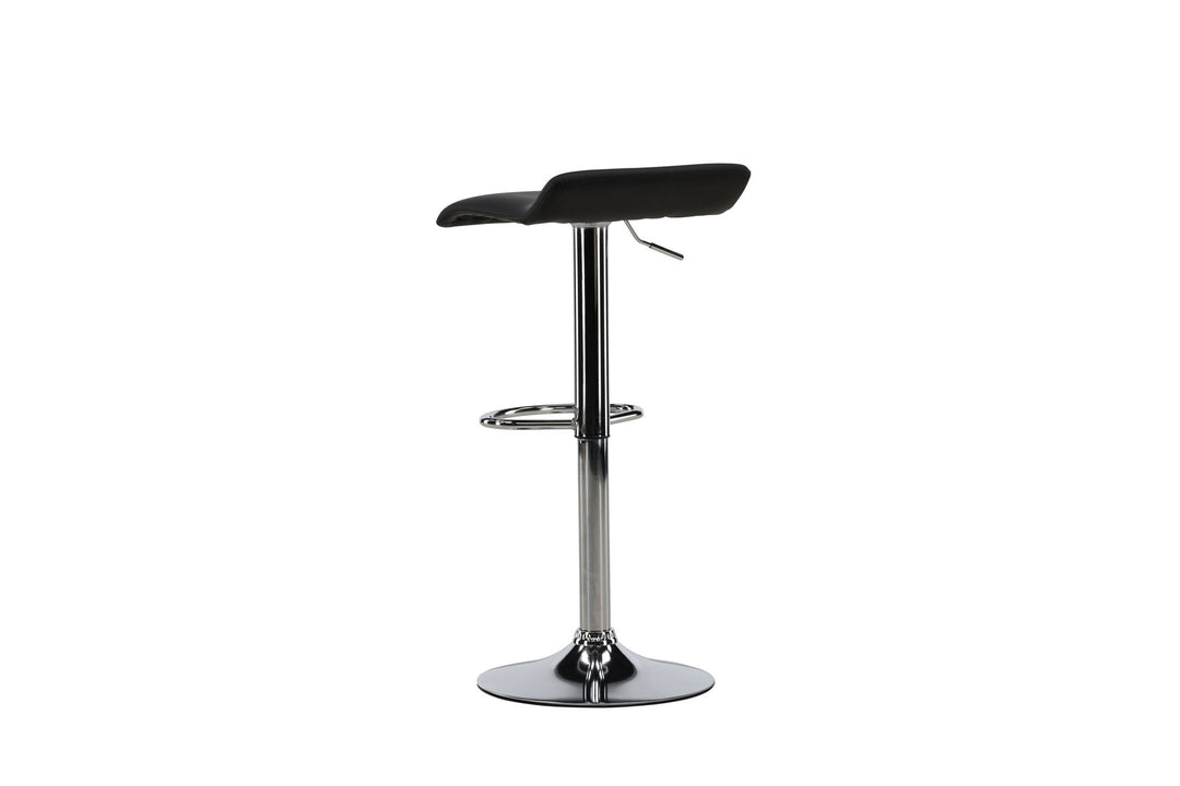 Venture Home Jonna Bar Chair 2-pack - Chromed Steel / Black Fabric