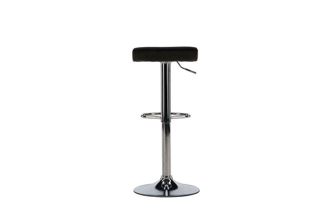 Venture Home Jonna Bar Chair 2-pack - Chromed Steel / Black Fabric