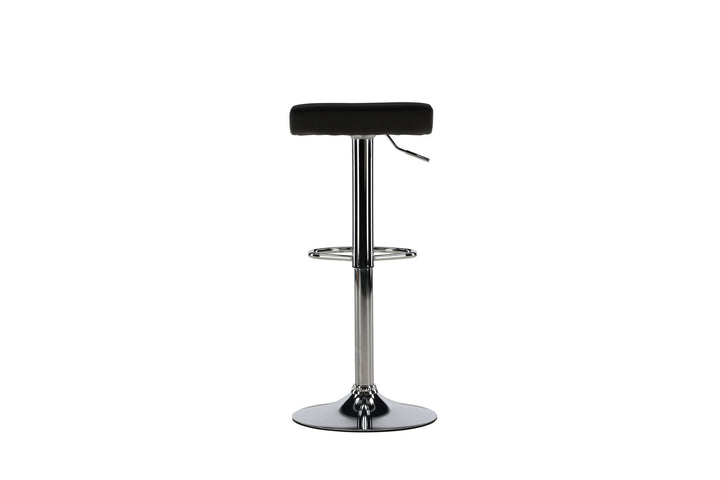 Venture Home Jonna Bar Chair 2-pack - Chromed Steel / Black Fabric