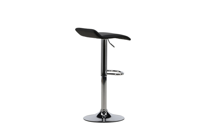 Venture Home Jonna Bar Chair 2-pack - Chromed Steel / Black Fabric