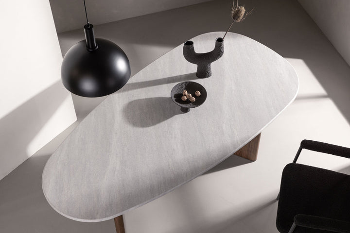 Venture Home Grönvik Dining Table 180*75 - Mocca / Light Grey Concretelook MDF