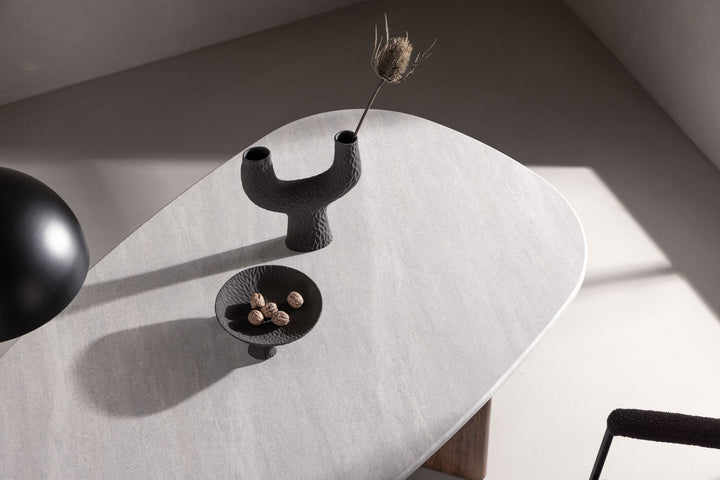 Venture Home Grönvik Dining Table 180*75 - Mocca / Light Grey Concretelook MDF