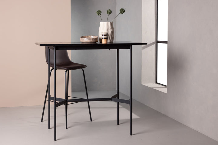 Venture Home Rax Bar Table 120*60 - Black / Black MDF