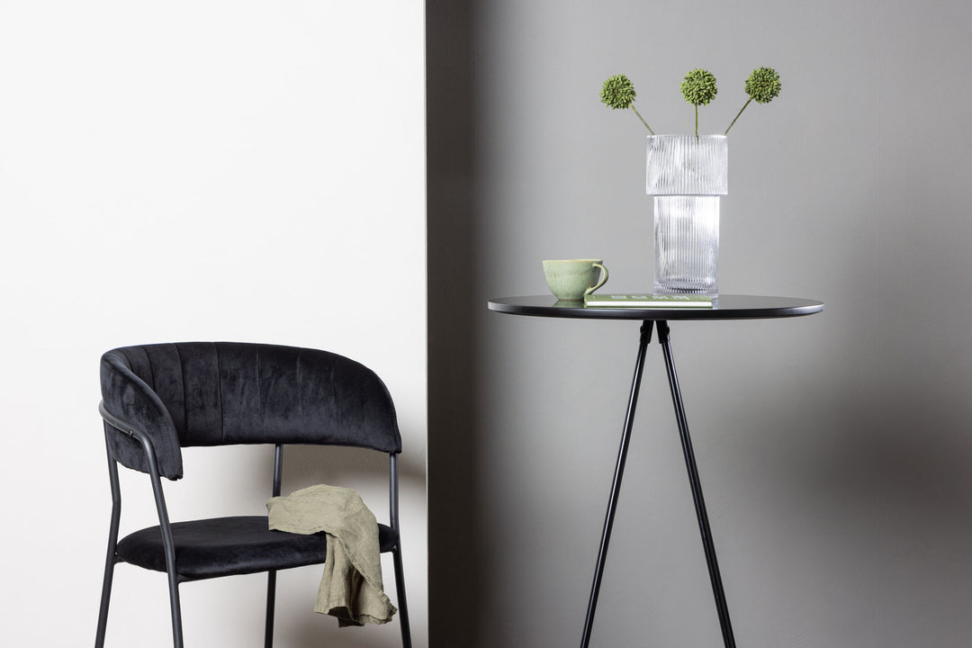 Venture Home Bistro Bar Table φ60 - Black / MDF with veneer