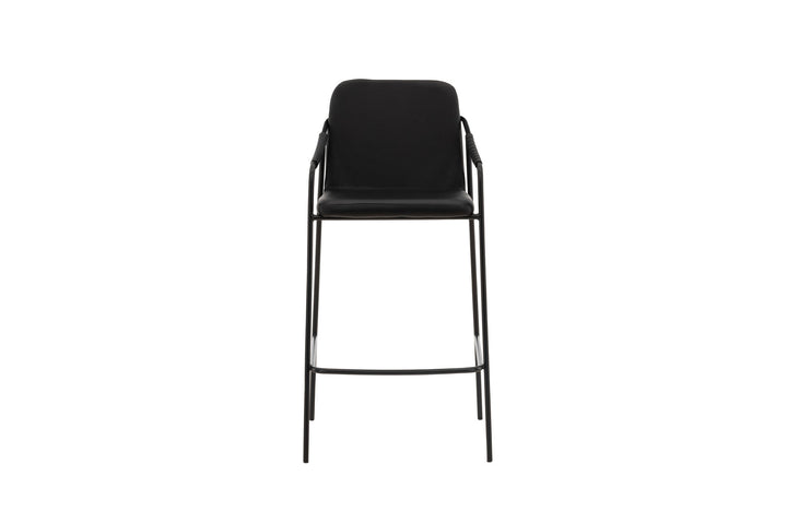 Venture Home Tvist Bar Chair 2-pack - Black / Black PU