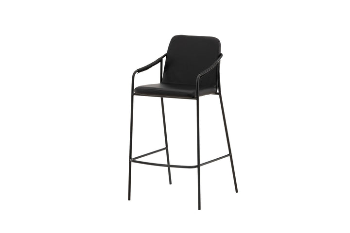 Venture Home Tvist Bar Chair 2-pack - Black / Black PU