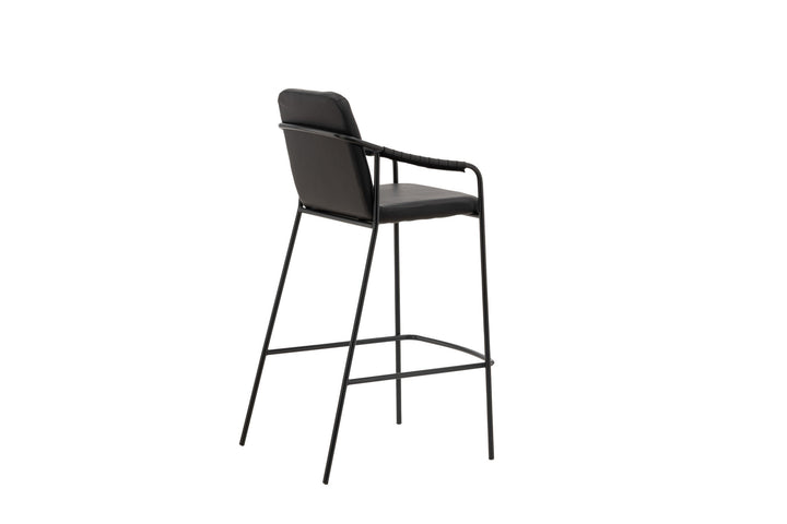 Venture Home Tvist Bar Chair 2-pack - Black / Black PU