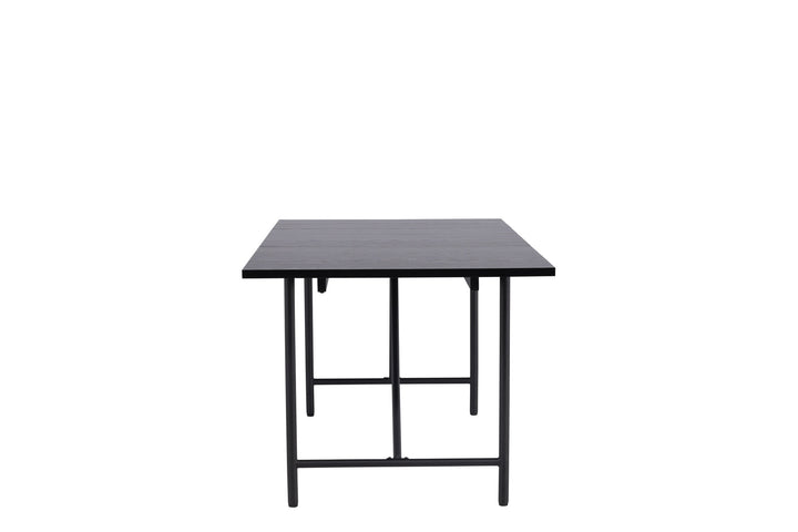 Venture Home Astrid Dining Table 200*75 - Matte black / Matte black MDF with veneer