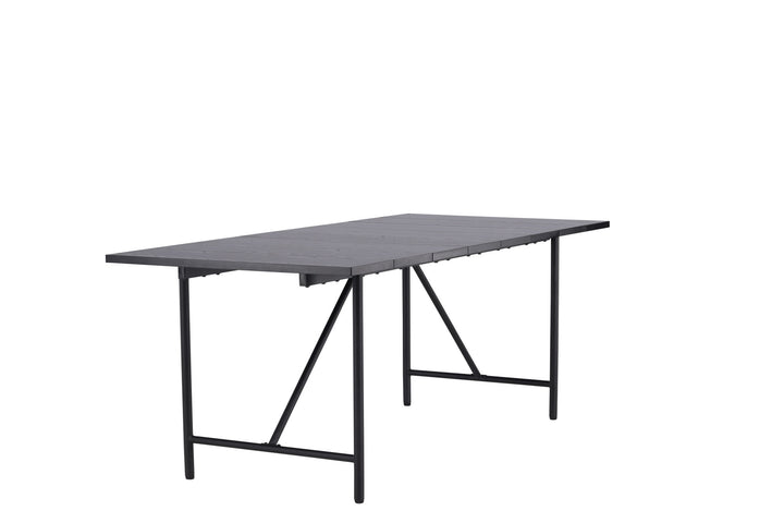 Venture Home Astrid Dining Table 200*75 - Matte black / Matte black MDF with veneer