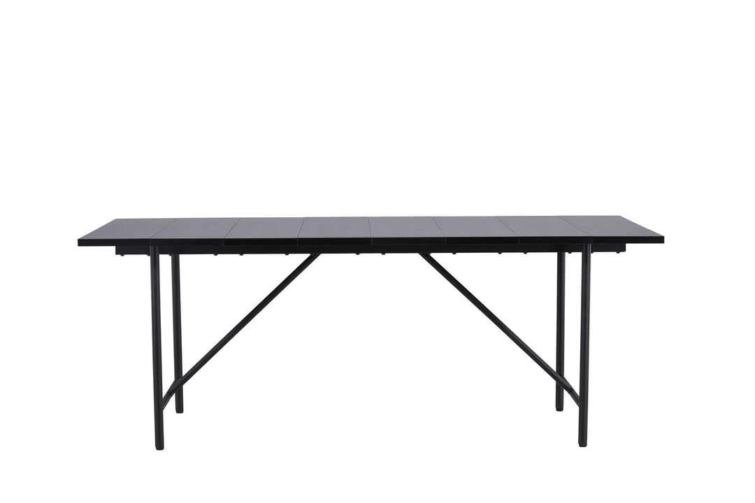 Venture Home Astrid Dining Table 200*75 - Matte black / Matte black MDF with veneer