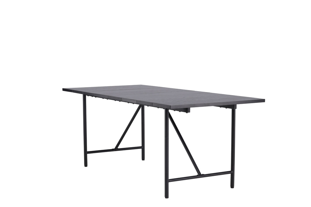 Venture Home Astrid Dining Table 200*75 - Matte black / Matte black MDF with veneer