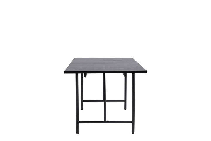 Venture Home Astrid Dining Table 200*75 - Matte black / Matte black MDF with veneer