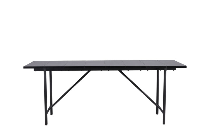 Venture Home Astrid Dining Table 200*75 - Matte black / Matte black MDF with veneer