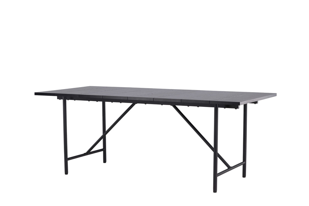 Venture Home Astrid Dining Table 200*75 - Matte black / Matte black MDF with veneer