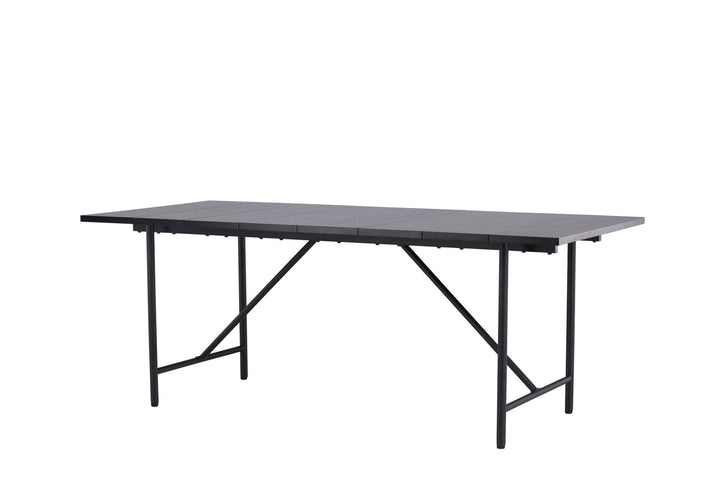 Venture Home Astrid Dining Table 200*75 - Matte black / Matte black MDF with veneer
