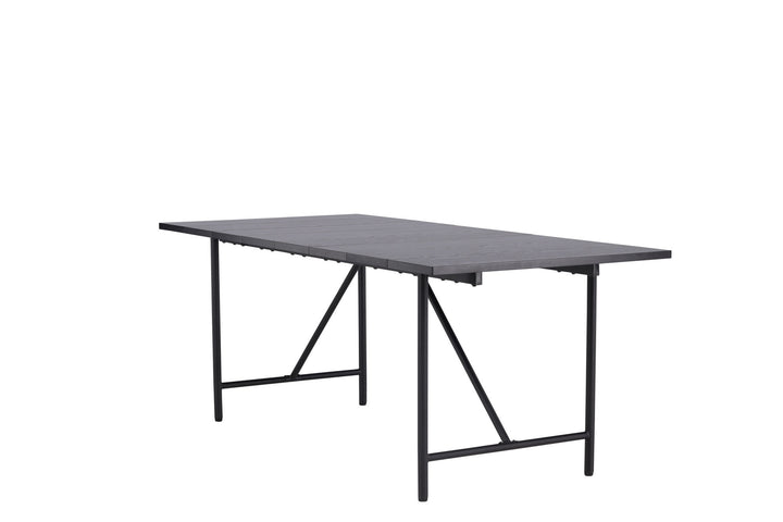 Venture Home Astrid Dining Table 200*75 - Matte black / Matte black MDF with veneer