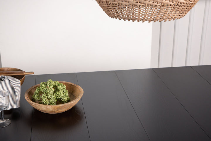 Venture Home Astrid Dining Table 200*75 - Matte black / Matte black MDF with veneer