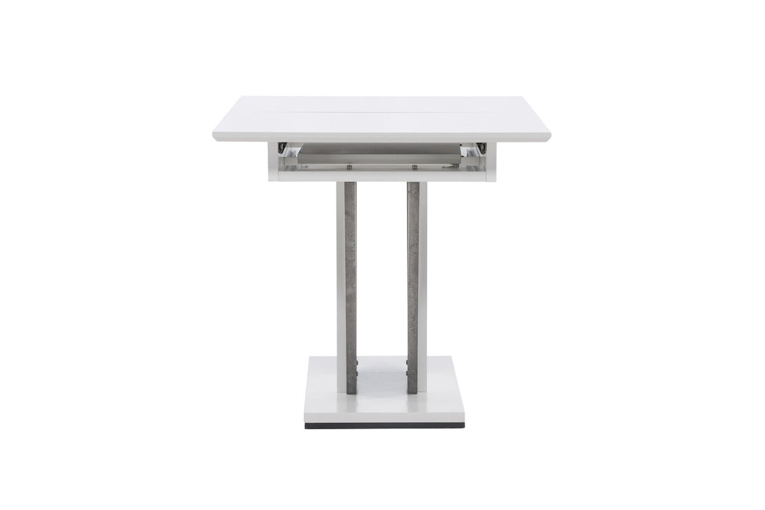 Venture Home Disa Dining Table 120/160*80 - White / Grey MDF