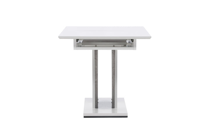 Venture Home Disa Dining Table 120/160*80 - White / Grey MDF