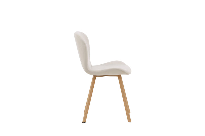 Venture Home Lilja Spisebordsstol 2-pak - Egetræslook / Beige Stof