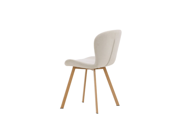 Venture Home Lilja Spisebordsstol 2-pak - Egetræslook / Beige Stof