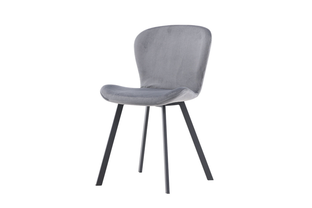 Venture Home Lilja Dining Chair 2-pack - Black / Dark grey Fabric