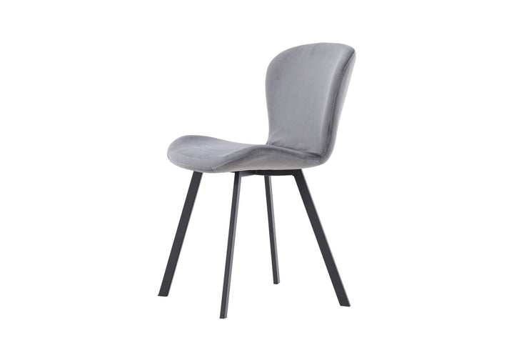 Venture Home Lilja Dining Chair 2-pack - Black / Dark grey Fabric