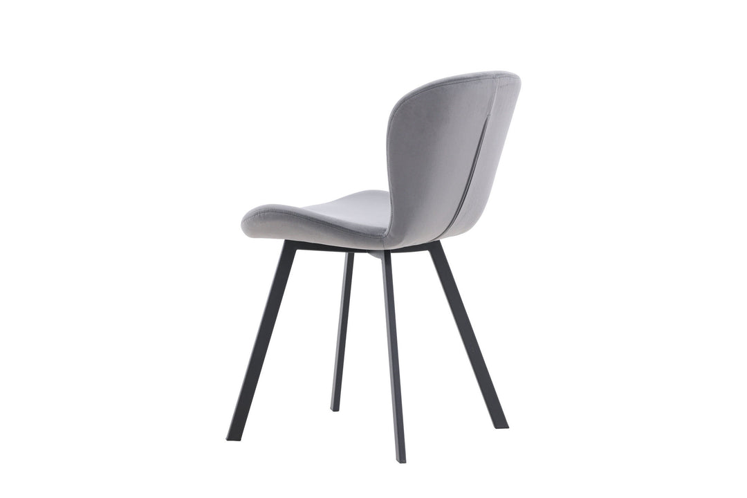 Venture Home Lilja Dining Chair 2-pack - Black / Dark grey Fabric