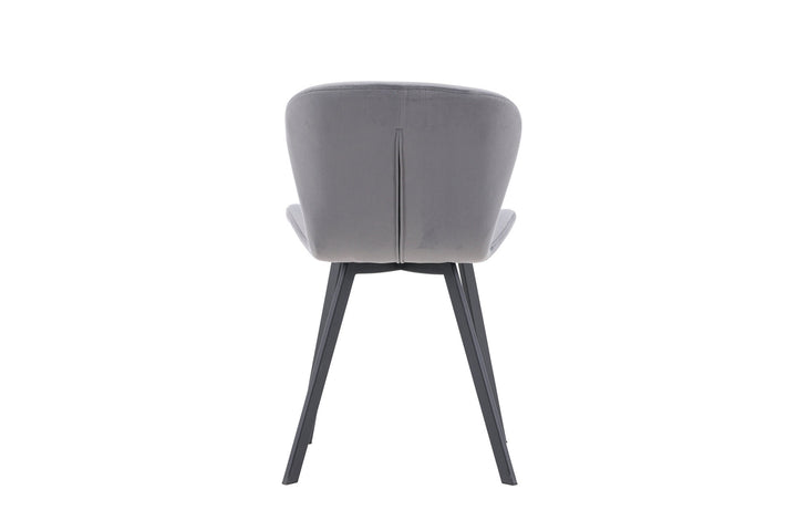 Venture Home Lilja Dining Chair 2-pack - Black / Dark grey Fabric