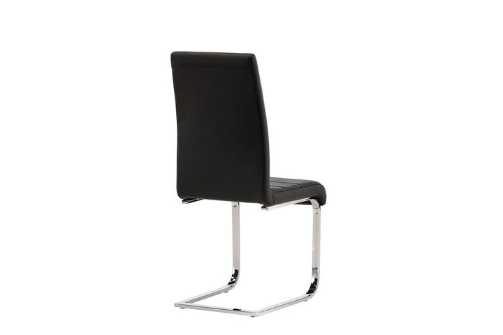 Venture Home Tempo Dining Chair 2-pack - Chromed leg / Black PU