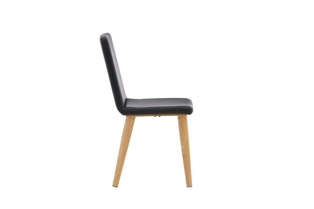 Venture Home Today Dining Chair 2-pack - Nature / Black PU