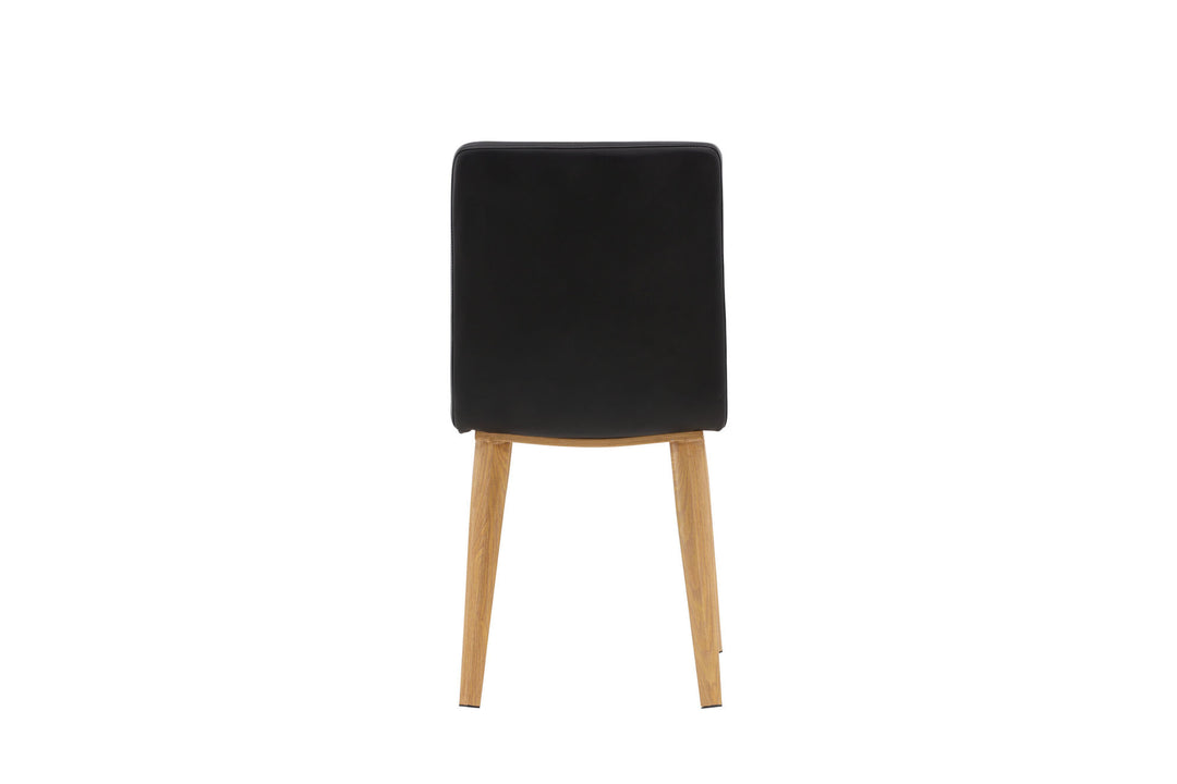 Venture Home Today Dining Chair 2-pack - Nature / Black PU