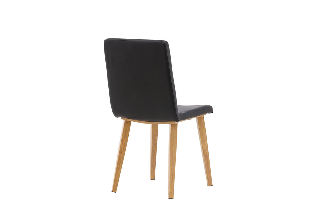 Venture Home Today Dining Chair 2-pack - Nature / Black PU
