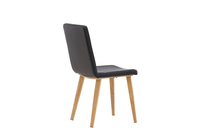 Venture Home Today Dining Chair 2-pack - Nature / Black PU