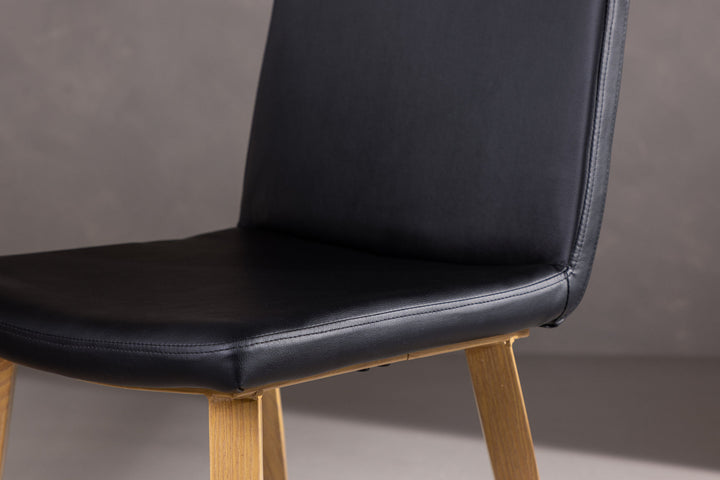 Venture Home Today Dining Chair 2-pack - Nature / Black PU