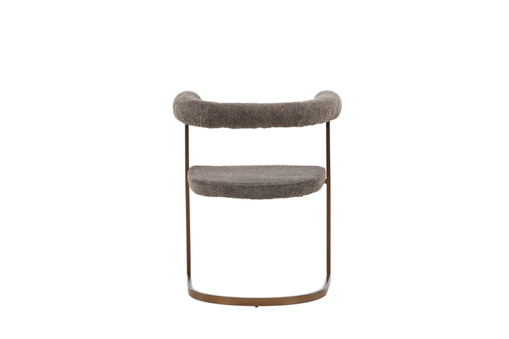 Venture Home Morning Dining Chair 2-pack - Brown / Grey Boucle