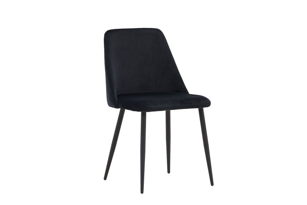 Venture Home Night Dining Chair 2-pack - Black / Black Velvet