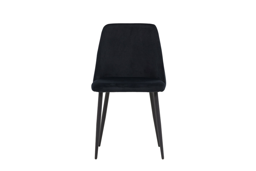 Venture Home Night Dining Chair 2-pack - Black / Black Velvet