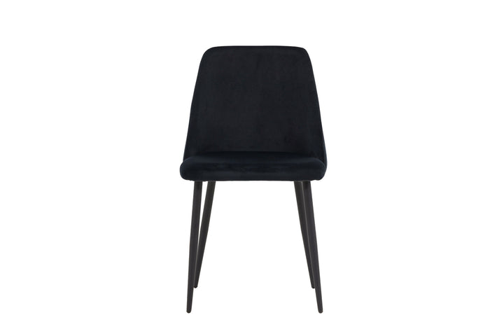 Venture Home Night Dining Chair 2-pack - Black / Black Velvet