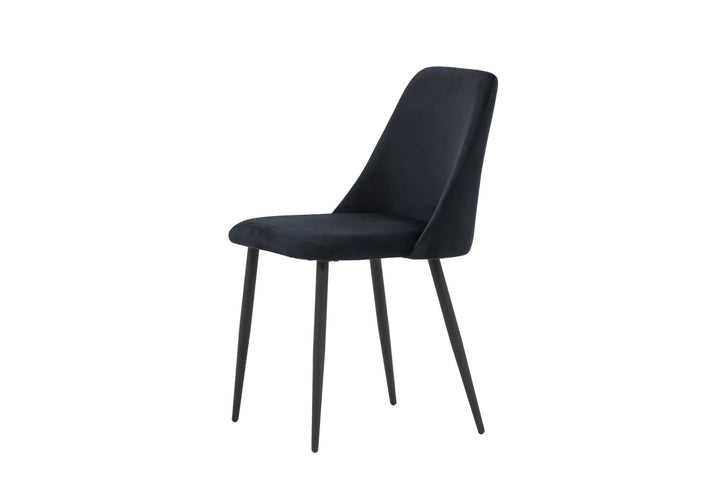 Venture Home Night Dining Chair 2-pack - Black / Black Velvet