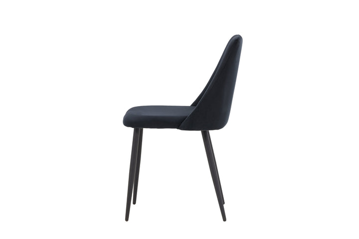 Venture Home Night Dining Chair 2-pack - Black / Black Velvet